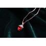 Botrinal Evie Red Heart Necklace Descendants Costume Queen of Hearts Princess Halloween Jewelry for Girls Valentines Gift