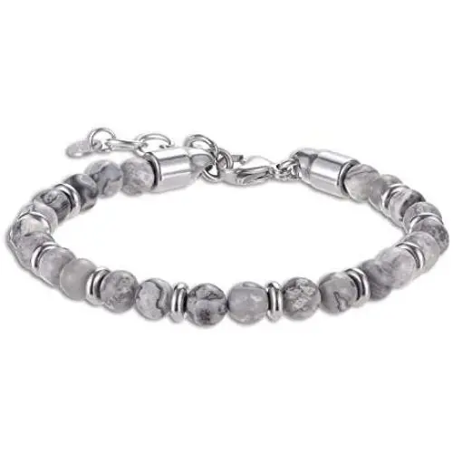 ZiMOJiE Natural Gemstone 6mm Beads and Stainless Steel Bracelets for Men Women Weathered Agate Map Stone Beaded Bracelet Adjustable Buckle 6.5-7.8inch ZiMOJiE Natural Gemstone 6mm Beads and Stainless Steel Bracelets for Men Women Weathered Agate Map Stone Beaded Bracelet Adjustable Buckle 6.5-7.8inch