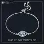 ATELIER PINKCITY Evil Eye Genuine Blue Topaz 925 Sterling Silver Bracelet Rhodium Plated Box Chain Adjustable Slider Bolo Style Jewelry Bracelet For Women