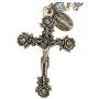 Holly Lines Swarovski Pearl Heritage Collection Catholic Rosary Case and Pouch, Creed 6 mm Beaded Rosary in Hard-Side Black Case with Ave Maria Zippered Pouch and Rosary Mysteries Card
