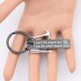 UJIMS Carpenter Gift Funny Woodworking Keychain Carpenter Builder Jewelry Hammer Charm Jewelry for Handyman Woodworker Dad Boyfriend Gift