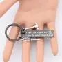 UJIMS Carpenter Gift Funny Woodworking Keychain Carpenter Builder Jewelry Hammer Charm Jewelry for Handyman Woodworker Dad Boyfriend Gift