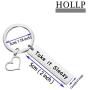 HOLLP The Good Place Inspired Gift Ted Danson Quote Jewelry Take It Sleazy Keychain The Good Place Fans Gift