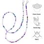 6-9 Pack Face Mask Lanyards, Mask Necklace Holders Around Neck, Eyeglass Beaded Chains and Cords, Mask Anti-Lost Strap, Comfortable and Convenient, Suitable for Kids