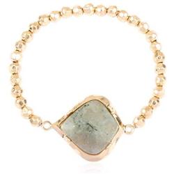 Semi Precious Natural Stone Statement Bracelet - Healing Beaded Strand Bangle, Gem Pendent Quartz Prayer Friendship Chain Cuff