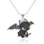 XOFOAO How to Train Your Dragon Toothless Charm Necklace Single-Sided Cosplay