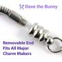 Dave The Bunny Squirrel Bracelet | Stainless Steel Snake Chain Bracelet