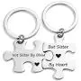 Puzzle Sister Keychain Not Sister By Blood But Sister By Heart Gift for Sisters Friends Sister Jewelry Sister Gifts from Sister BFF Gifts for 2 (sister by blood KR) Puzzle Sister Keychain Not Sister By Blood But Sister By Heart Gift for Sisters Friends Sister Jewelry Sister Gifts from Sister BFF Gifts for 2 (sister by blood KR)