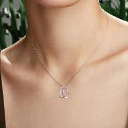 Sister Necklaces Sterling Silver Rose Gold Plated Big Sis Lit Sis Love Heart Friendship Sister Necklace Jewelry Gifts for Sister Classmates Friends