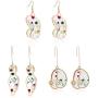 Boob Earring Face Abstract Gold Female Body Pendant Dangle Earrings Sets Picasso women shape Chokers wire face Stud Earring-6 pairs