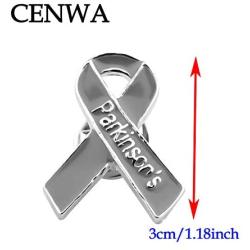 CENWA Parkinsons Awareness Grey Ribbon Enamel Pin Parkinsons Awareness Gift Gray Awareness Parkinsons Survivor Jewelry