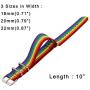 Nanafast Rainbow Bracelet Nylon Watch Band 18mm 20mm 22mm LGBT Pride Bracelet Adjustable Wristband for Men Women