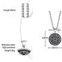 MPRAINBOW Mens Stainless Steel Talisman Seal of Solomon Viking Runes Tetragrammaton Pendant Lucky Talisman Necklace