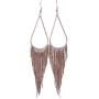 VIJIV 1920s Long Drop Tassel Earrings 20s Flapper Jewelry Costume Accessories