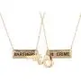 Lux Accessories Partners in Crime Gun Handcuff Friendship BFF Necklace Lux Accessories Partners in Crime Gun Handcuff Friendship BFF Necklace