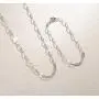 FANCIME Paperclip Chain Necklace and Bracelet Jewelry Set Dainty Link 14K Yellow/Rose/White Gold Plated Gift for Women Girls, Adjustable Necklace 18 inch/Bracelet 8 inch. FANCIME Paperclip Chain Necklace and Bracelet Jewelry Set Dainty Link 14K Yellow/Rose/White Gold Plated Gift for Women Girls, Adjustable Necklace 18 inch/Bracelet 8 inch.
