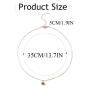 Genbree Boho Choker Necklace Evil Eye Necklaces Chain Silver Short Jewelry for Women and Girls (Red)