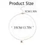 Genbree Boho Choker Necklace Evil Eye Necklaces Chain Silver Short Jewelry for Women and Girls (Red)