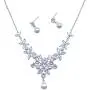 Roseeden Bridal Zirconia Necklace and Earrings Set Pearl Jewelry for Brides and Bridesmaids RE8062 Roseeden Bridal Zirconia Necklace and Earrings Set Pearl Jewelry for Brides and Bridesmaids RE8062
