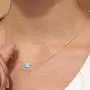IUNIQUEEN Natural Stone Bead Necklace 18 K Gold Filled Stainless Steel Chain Choker Necklaces for Women … …