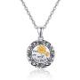 TANGPOET Locket Necklace That Holds Pictures Sunflower Rose Tree of Life 925 Sterling Silver Photo Heart Lockets Necklace Birthday Gifts for Women