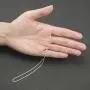 Sterling Silver 1.1mm Diamond-Cut Rope Chain Necklace Solid Italian Nickel-Free, 14-36 Inch