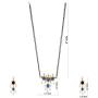 Efulgenz Mangalsutra Indian Traditional Crystal Rhinstone Kundan Gold Plated Pendant Necklace Earring Jewellery Set