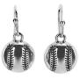 GIMMEDAT Baseball Silver Dangle Earrings Jewelry Woman Mom Fan Gift