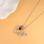 Birthday Gifts for Her Love Rose Heart Necklace Ruby Peridot Blue Sapphire Citrine Simulated Diamond Jewelry Sterling Silver Birthday Gifts for Her Love Rose Heart Necklace Ruby Peridot Blue Sapphire Citrine Simulated Diamond Jewelry Sterling Silver