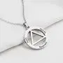 KUIYAI Unity Service Recovery Necklace AA Symbol Necklace Serenity Necklace Serenity Prayer Alcoholics Anonymous Jewelry KUIYAI Unity Service Recovery Necklace AA Symbol Necklace Serenity Necklace Serenity Prayer Alcoholics Anonymous Jewelry