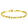 E 18K Gold Plated Bangles Bracelets for Women, Cubic Zirconia, Jewelry Gifts