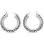 LeCalla Sterling Silver Jewelry Antique Byzantine Inspired Click-Top Hoop Earring for Women LeCalla Sterling Silver Jewelry Antique Byzantine Inspired Click-Top Hoop Earring for Women