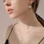 EleQueen 925 Sterling Silver CZ ''Courageous Heart'' Inspired Pendant Necklace Hook Earrings Set Made with Swarovski Crystals EleQueen 925 Sterling Silver CZ ''Courageous Heart'' Inspired Pendant Necklace Hook Earrings Set Made with Swarovski Crystals