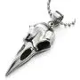 COOLSTEELANDBEYOND Stainless Steel Mens Womens Eagle Bird Skull Pendant Necklace with 30 Inches Ball Chain, Polished COOLSTEELANDBEYOND Stainless Steel Mens Womens Eagle Bird Skull Pendant Necklace with 30 Inches Ball Chain, Polished