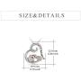Elephant Necklace Sterling Silver Gold Plated Mother and Daughter Engraved Love Heart Dumbo Elephant Pendant Necklace