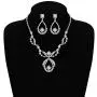 ORAZIO Crystal Bridal Jewelry Set for Prom Wedding Bride Bridesmaids Vintage Rhinestone Necklace Earrings Bracelet Comb for Women ORAZIO Crystal Bridal Jewelry Set for Prom Wedding Bride Bridesmaids Vintage Rhinestone Necklace Earrings Bracelet Comb for Women