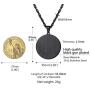 PROSTEEL Bitcoin Digital Pendant Necklace Cryptocurrency Crypto World Money Bitcoin Simbol Necklace Gift for Him/Her