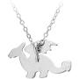 SENFAI Pterosaur Dragon Animal Charm Pendant Necklace Handmade Jewelry 18 in