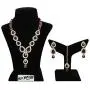 MUCH-MORE Indian Traditional Crytsal Necklace Earrings Set Ethnic Wedding Party Jewelry for Women