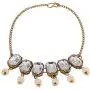 Efulgenz Fashion Chunky Crystal Oxidized Gold Statement Choker Necklace Earrings Bracelet Maangtikka Ring Set Costume Jewelry Efulgenz Fashion Chunky Crystal Oxidized Gold Statement Choker Necklace Earrings Bracelet Maangtikka Ring Set Costume Jewelry