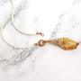 IVRRISS Boho Necklace Beaded Chain Necklace, Conch Shell Necklace
