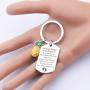 BAUNA IVF Infertility Jewelry Fertility Prayers Key Chain I Hope That All Your Dreams Come True IVF Pregnant Wish Gift