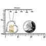 S925 Sterling Silver Family in Love Heart Pendant Necklace Gift for Women Wife Mother Daughter