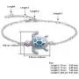 Blue Opal Sea Turtle Bracelet Sterling Silver Bracelets Jewelry For Women Gifts New Version 4 Level Adjustable Bracelet