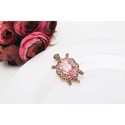 GYAYU Womens Crystal Big Turtle Pin Brooch Girl Animal Decorative Jewelry