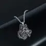 JczR.Y Vintage Punk Wolf Head Pendant Necklace Retro Original Animal Wolf Sweater Chain Necklace for Men Norse Viking Arrow Headed Amulet Jewelry