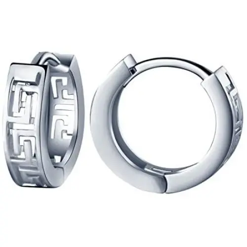 Infinite U Huggie Earrings 925 Sterling Silver Small Hoop for Women Girls Infinite U Huggie Earrings 925 Sterling Silver Small Hoop for Women Girls