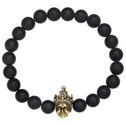 JFSM JEWELRY Lakshmi Hindu Goddess of Wealth, Prosperity, and Good Fortune Energy Beads Bracelet 8mm