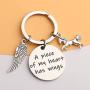 POTIY Horse Memory Gift in Memory of Horse Jewelry A Piece of My Heart Has Wings Pet Pony Mourning Loss Keychain Sympathy Gift Horse Memory Keepsake