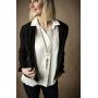 Sarah Womens Layered Pearl Fashion Lanyard with Tassel Pendant